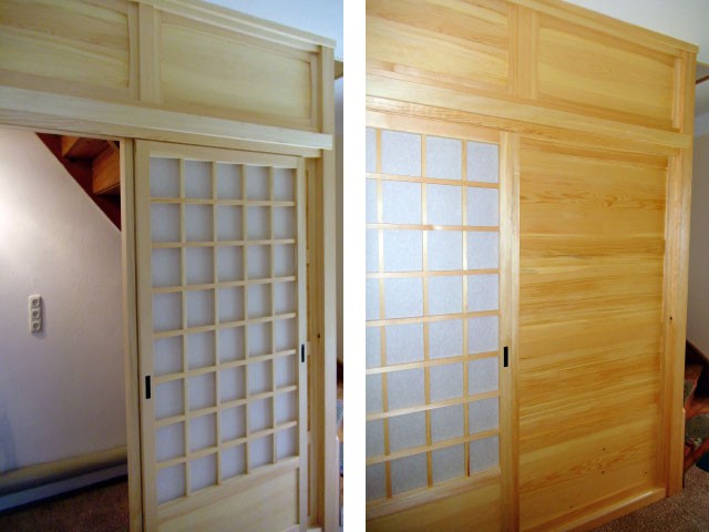 Shoji-Einbauschrank unter der Treppe, Lange