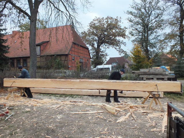 Sanierung eines Zwei-Ständer Fachwerk-Gebäudes 