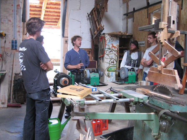 Schärfkurs im Atelier Gehölz und Gestalt, Nieperfitz 2009