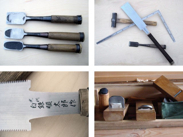 Japanisches Handwerkszeug eines Daiku (Tischler)